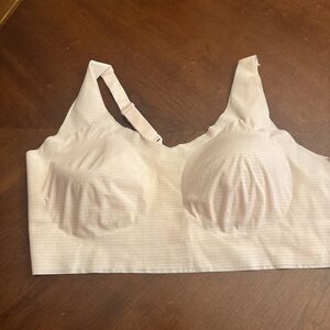 Bali Bra Bralette 2XL Wire Free Stretchy Adjustable Back Convertible Pink